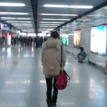 Una osa en el metro!